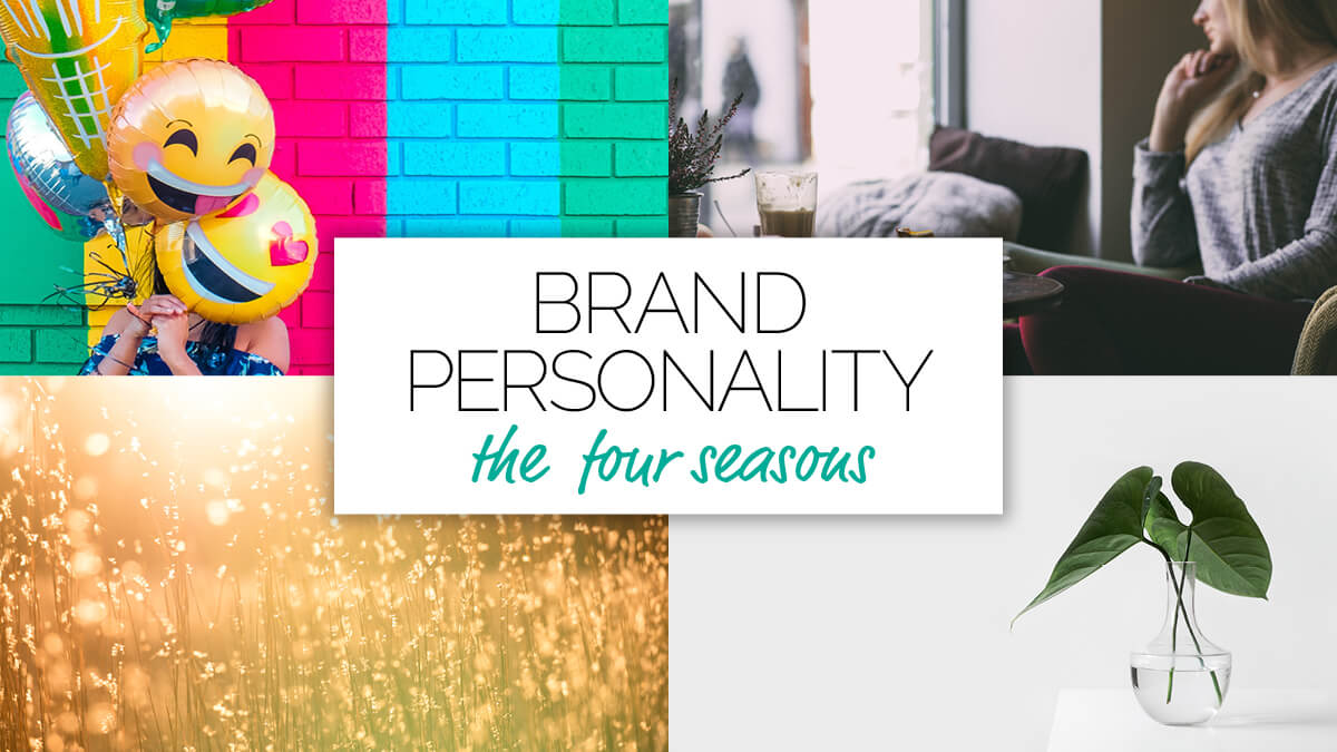 Voiceover branding personality – the four seasons represented visually.