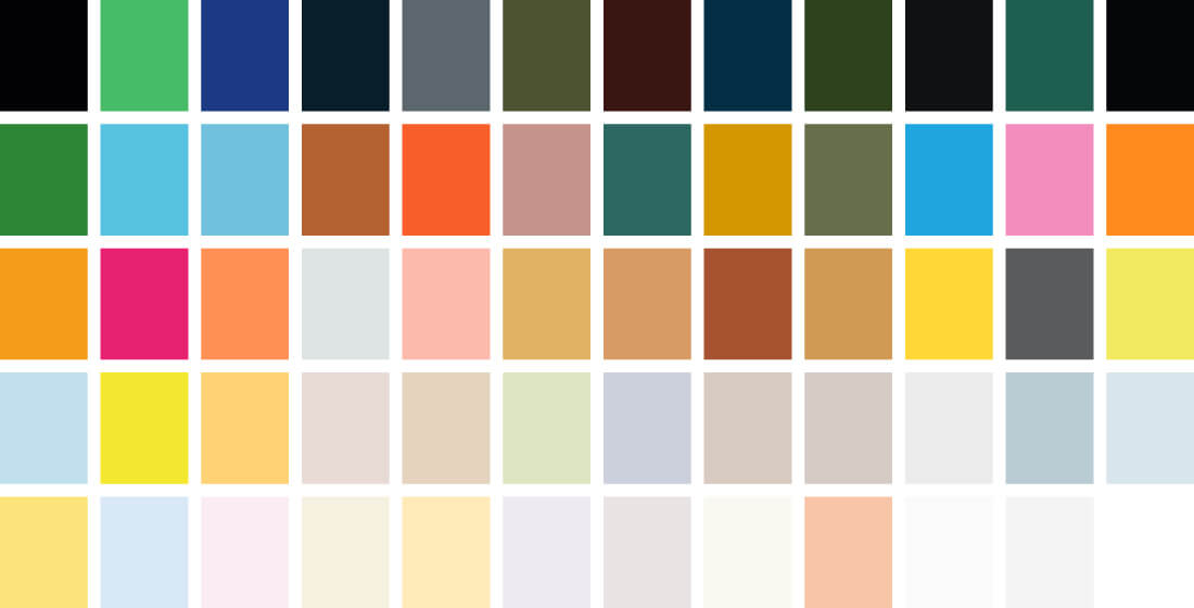 voiceover branding colour palettes
