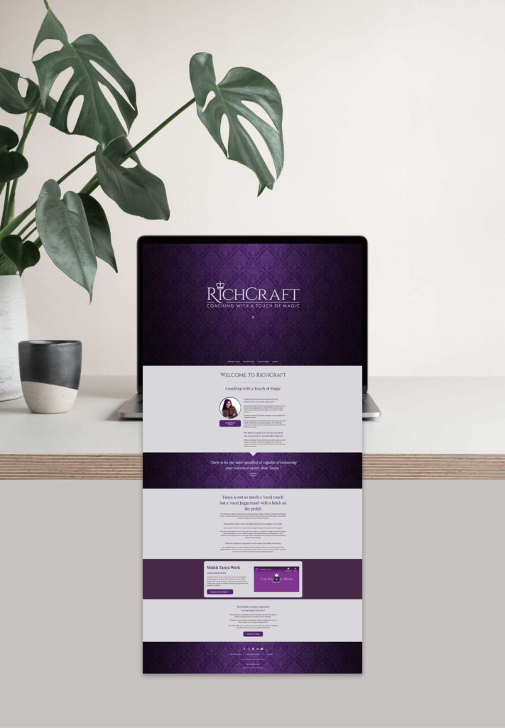 Richcraft voice coach website design