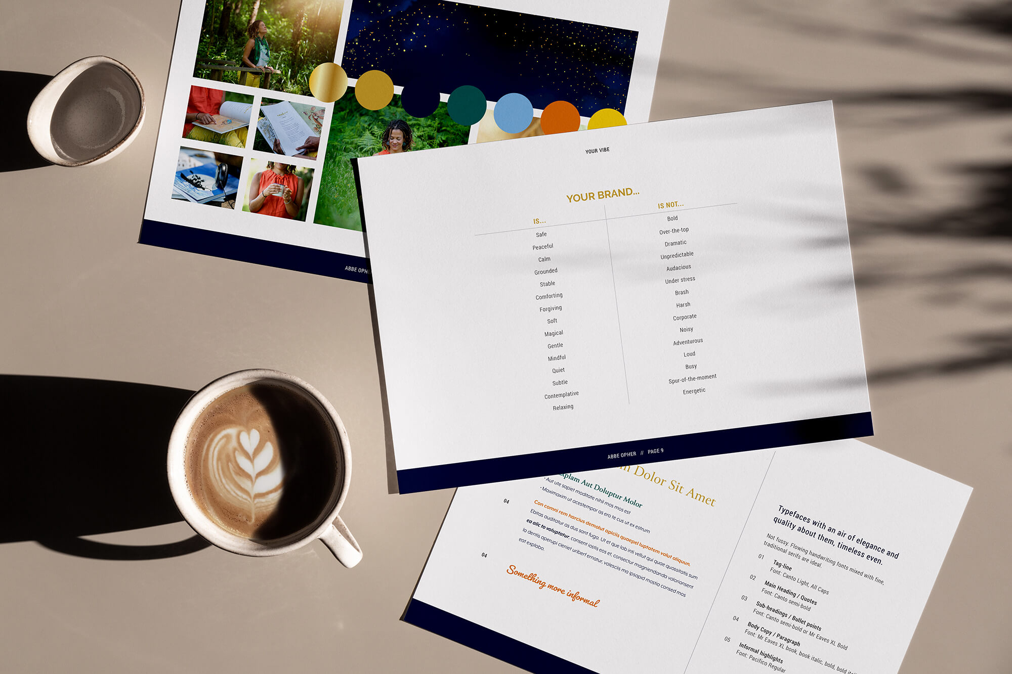 Abbe Opher voiceover and narrator branding guidelines