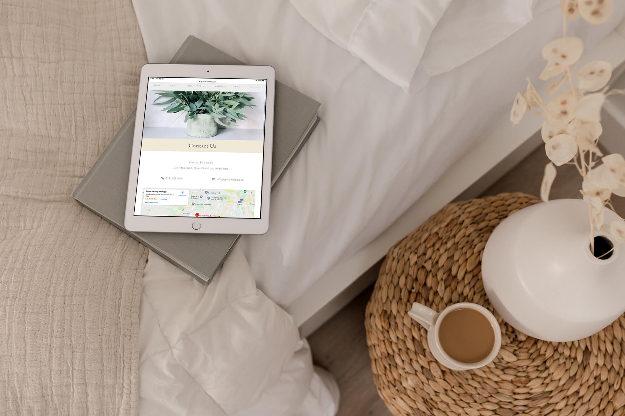 Grace Hale beauty salon website design
