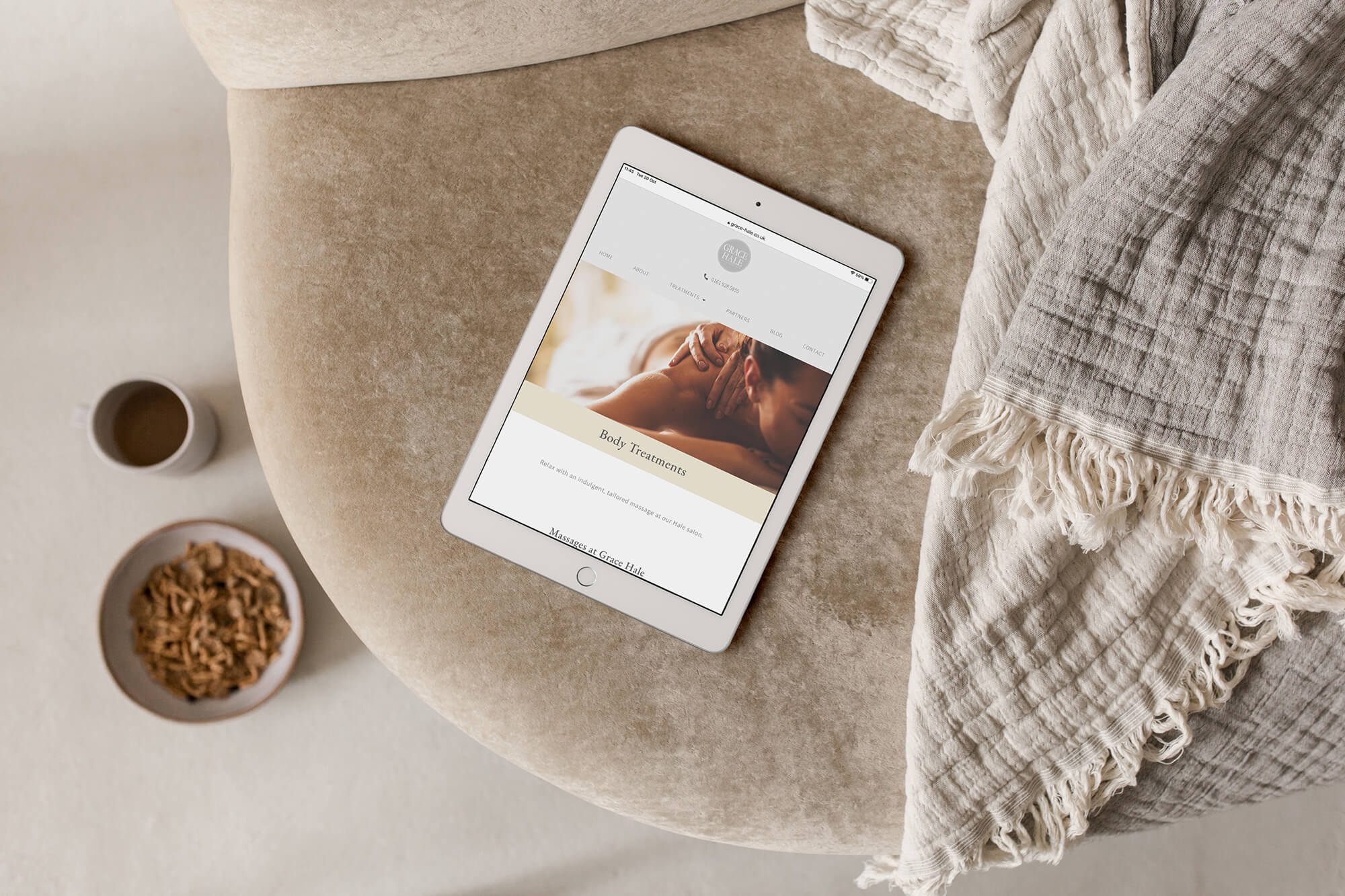 Grace Hale beauty salon website design