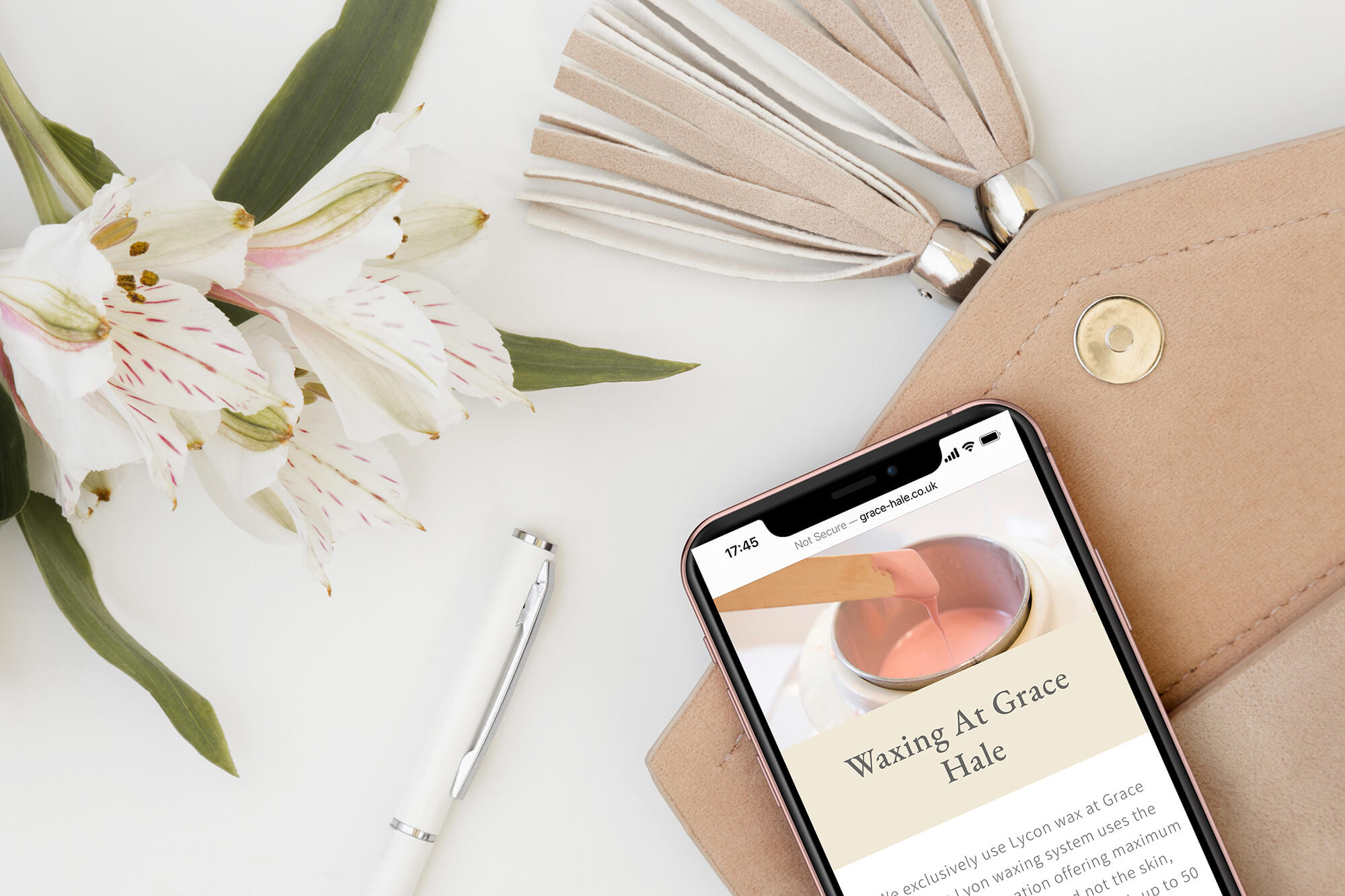 Grace Hale beauty salon website design