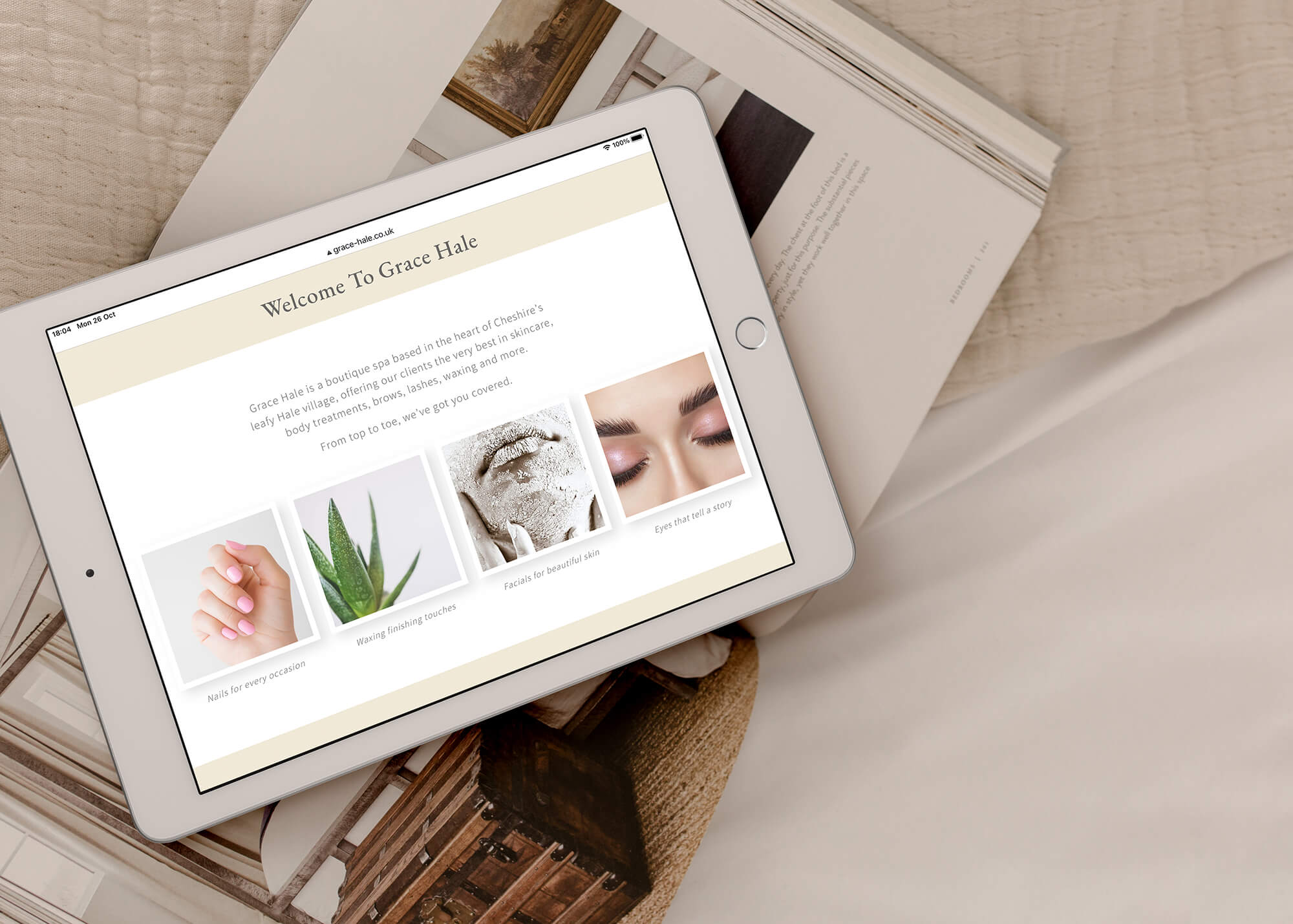 Grace Hale beauty salon website design