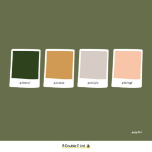 Autumn season brand personality colour palette