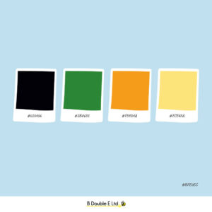 Spring season brand personality colour palette