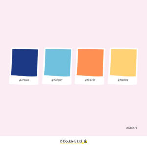 Spring season brand personality colour palette