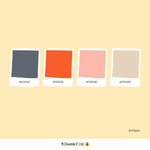 Summer season brand personality colour palette