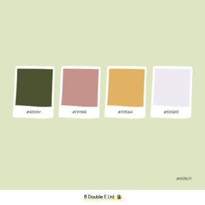 Summer season brand personality colour palette
