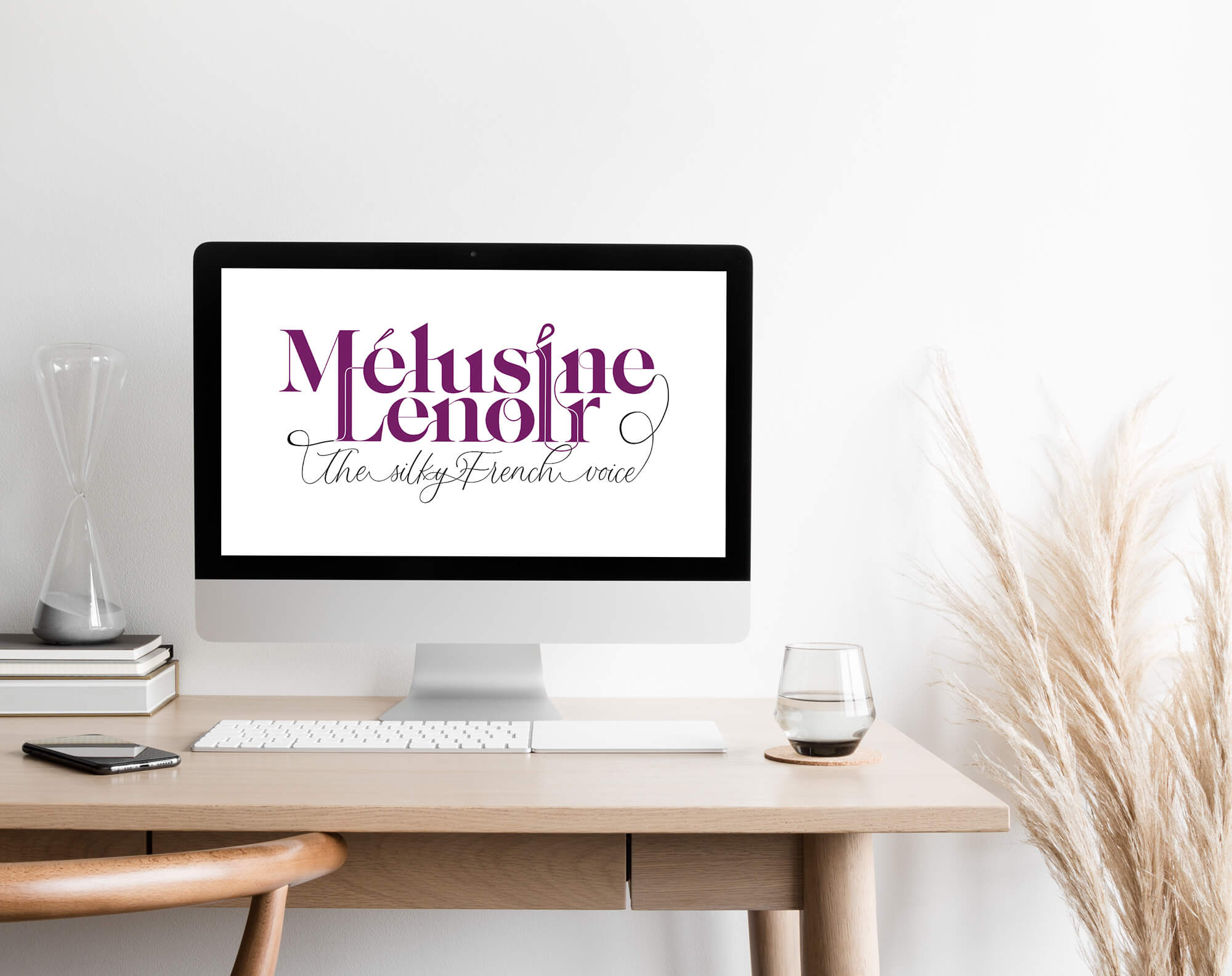 Melusine Lenoir voiceover branding logo