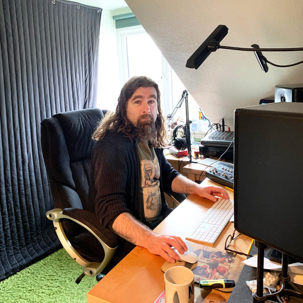 Rob Bee in his studio