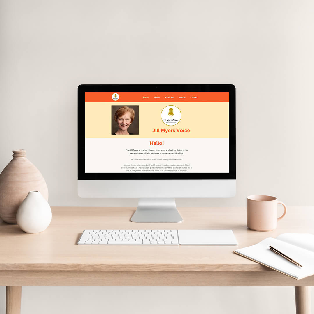 Jill Myers voice actor website homepage