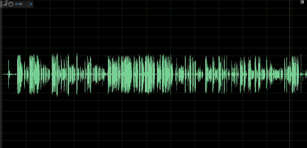 Compressed audio sample