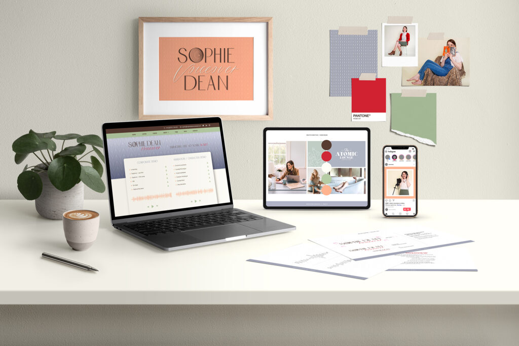 Sophie Dean voiceover brand and website design