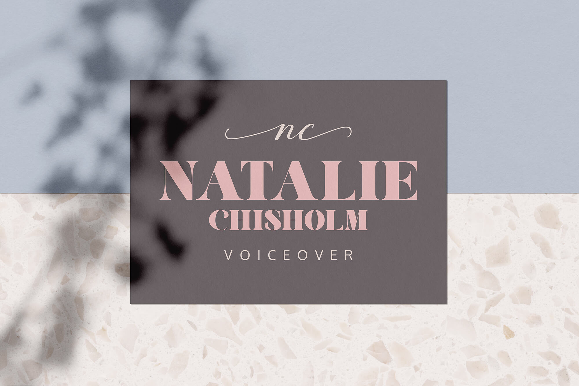 Natalie voiceover brand and logo design