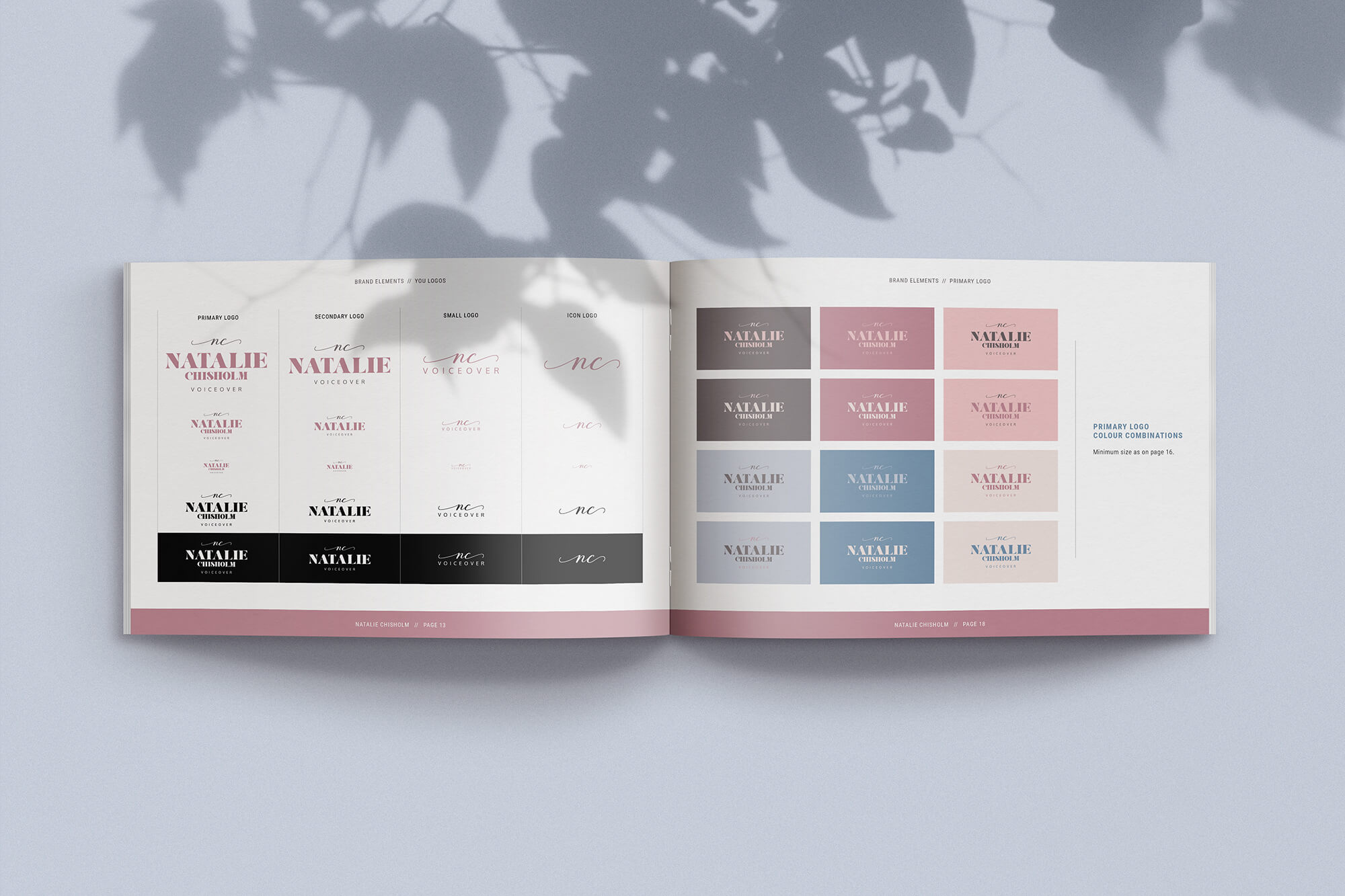 Natalie Chisholm voiceover logo brand guidelines