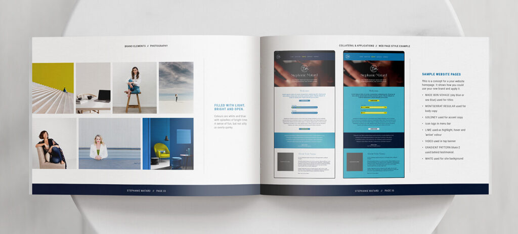 Stephanie Voiceover brand guidelines