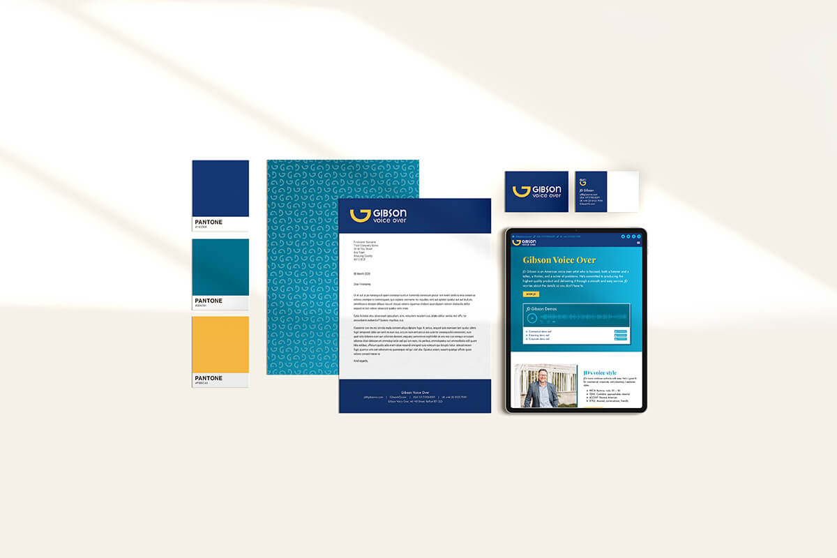 JD voice over brand design by Helen Bee from B Double E.