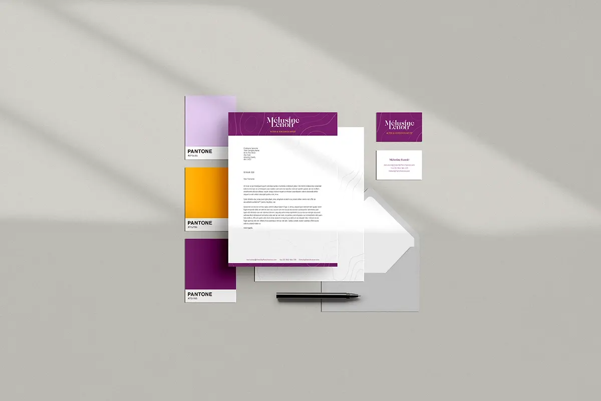melusine lenoir voice business stationery sep23