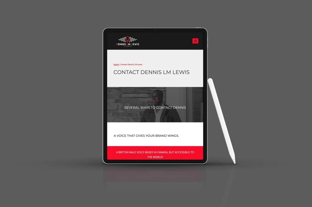 dennis website plan contact ipad