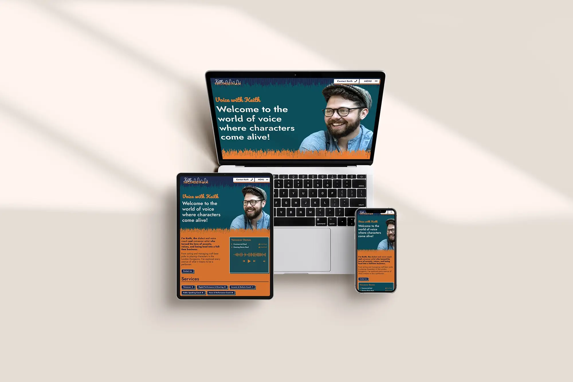 keith webiste multi device home