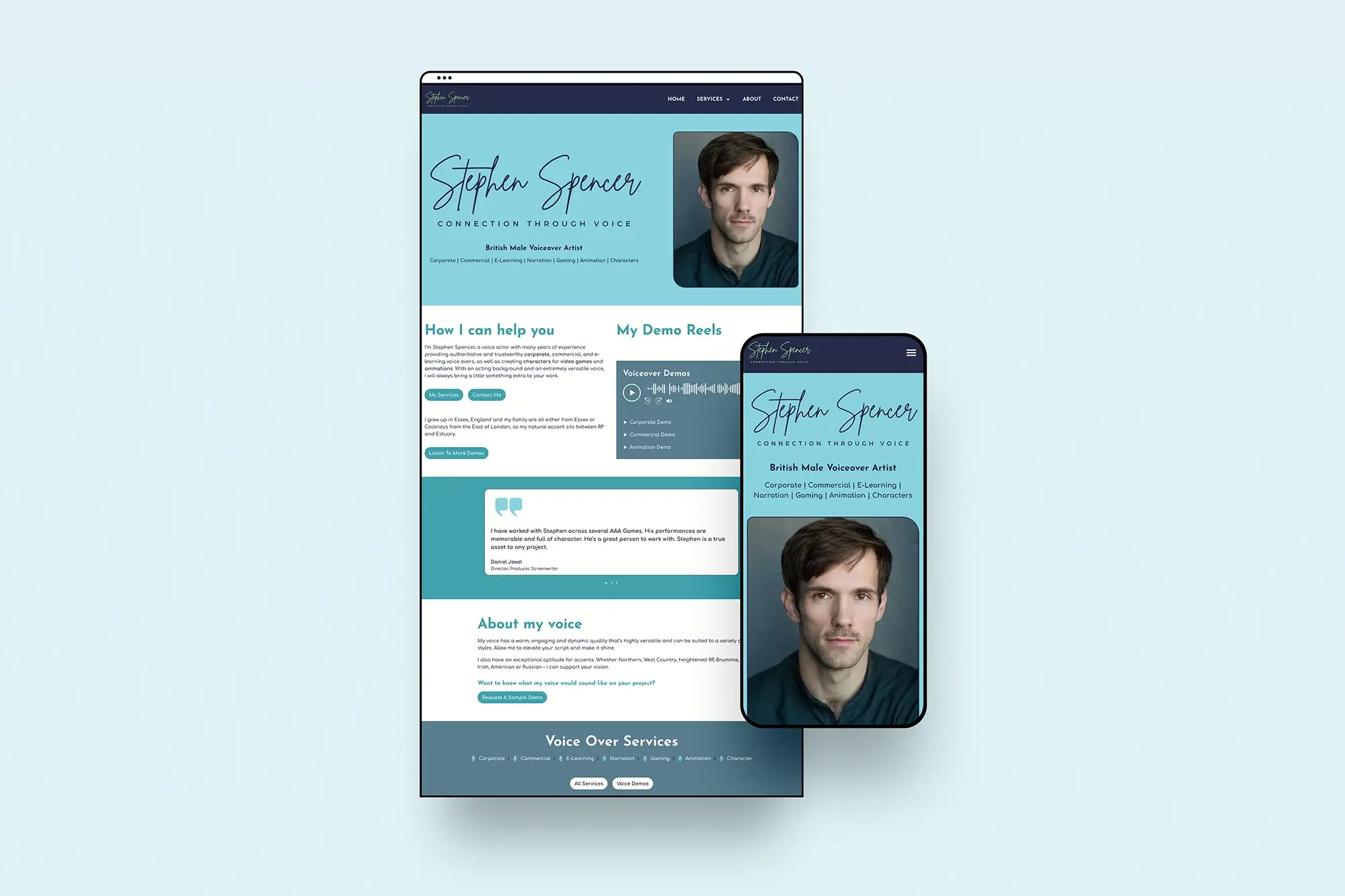 stephen website homepage 1