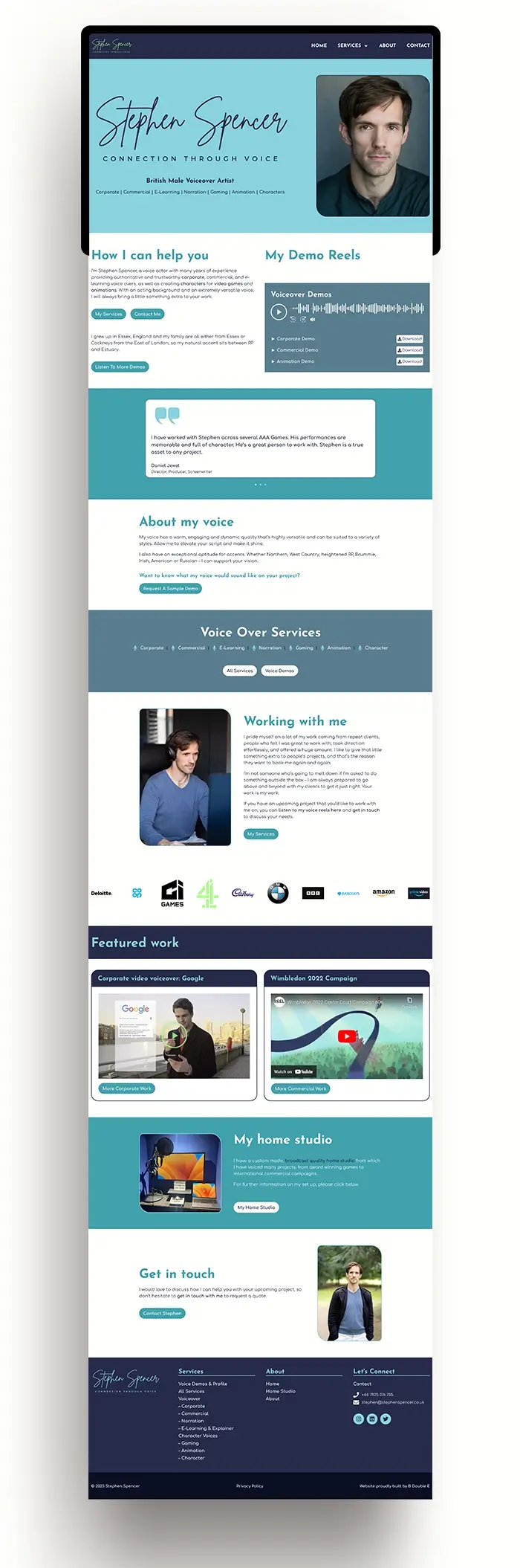 stephen website homepage full
