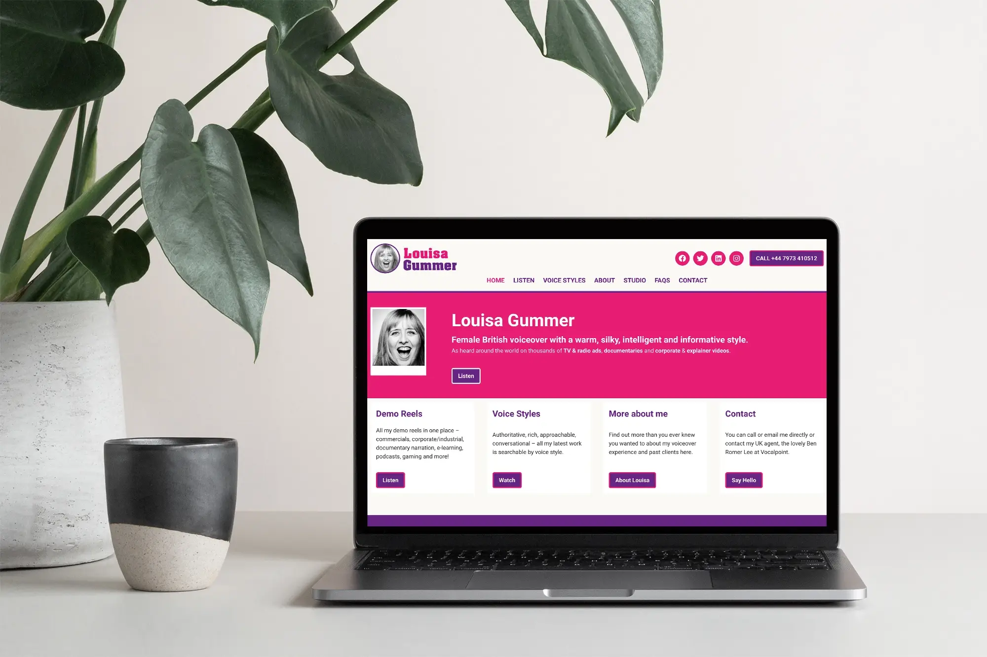 Louisa Gummer voice actor website home page